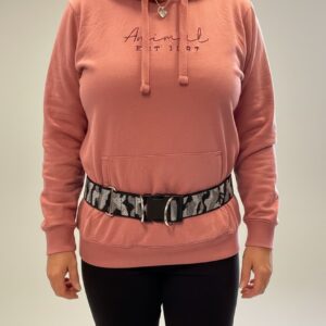 Dog Walking Belt Black Camo 2 Ring