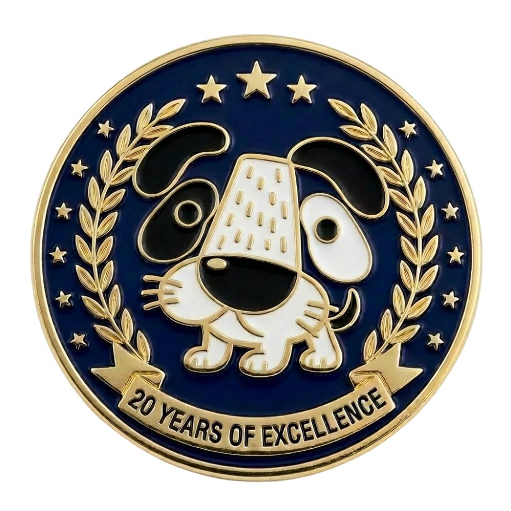 20 year badge Meg K9