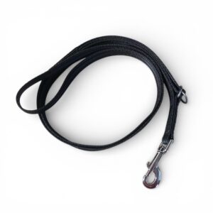 Double up dog lead black